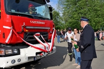 Powitanie nowego wozu ratowniczo-gaśniczego OSP Goleszów